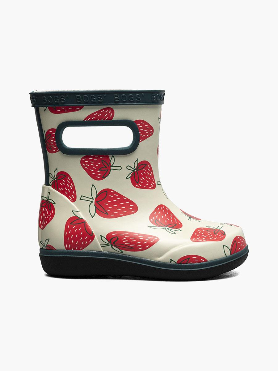 bogs Skipper II Strawberries Kids Rainboots