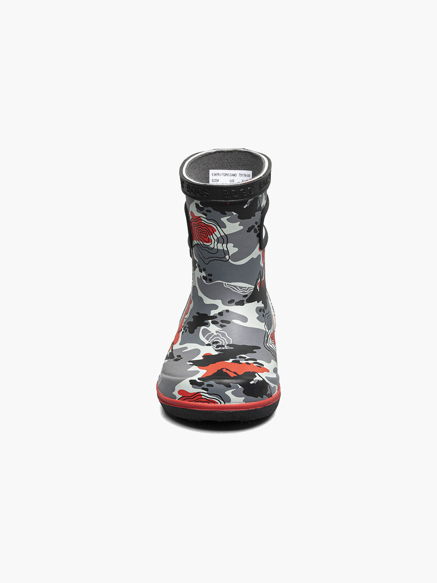 Bogs Skipper II Topo Camo Kids Rainboots