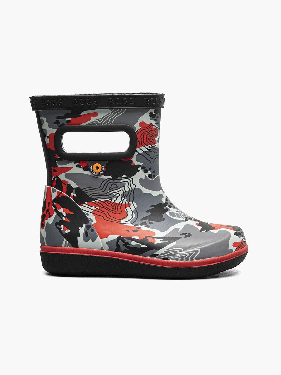 bogs Skipper II Topo Camo Kids Rainboots