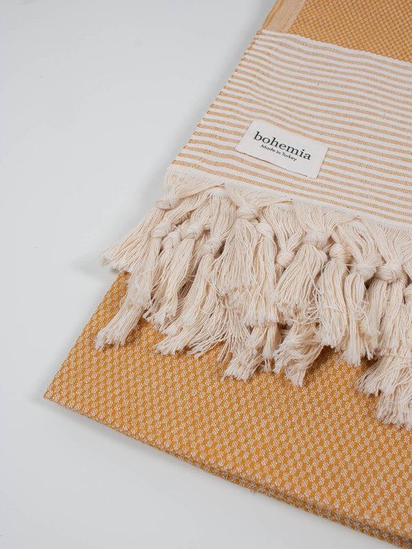 Bohemia Design Amalfi Hammam Towel Mustard