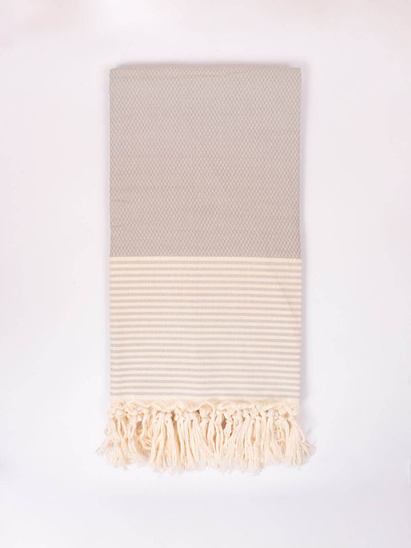 bohemia design Amalfi Hammam Towel Pearl Grey