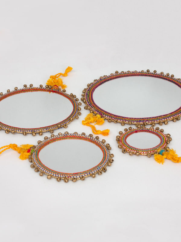 Bohemia Design Boho Beaded Mirrors Brass