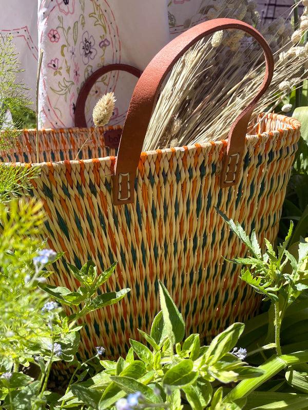 Bohemia Design Colourful Reed Shopper Basket