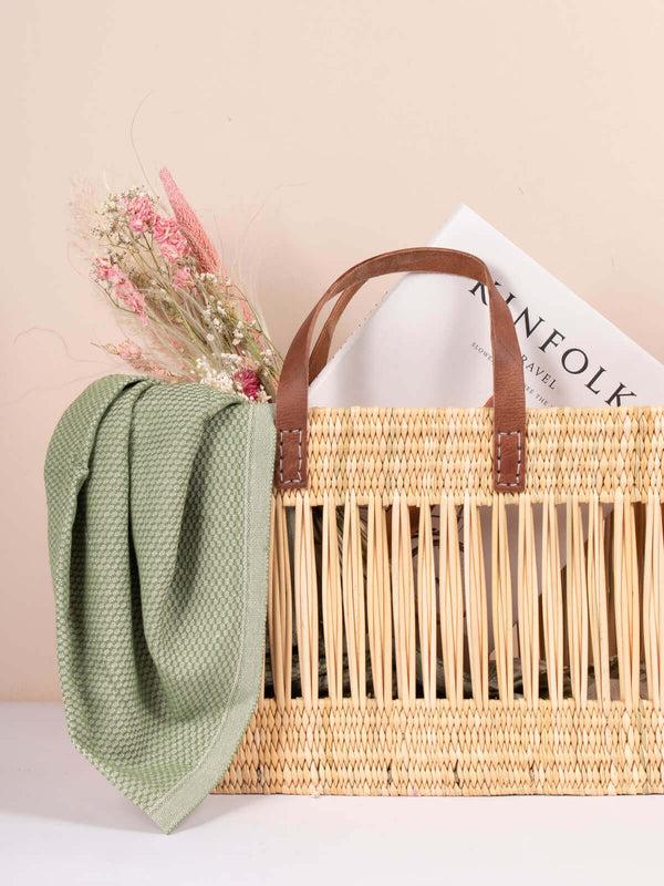 Bohemia Design Decorative Reed Basket Bag