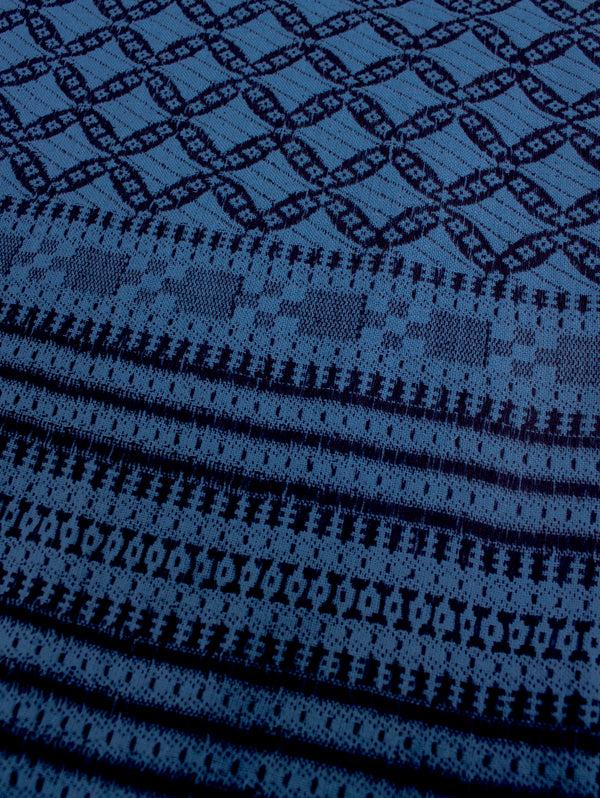 Bohemia Design Embroidered Scarf Cobalt