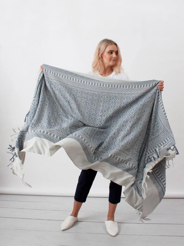 Bohemia Design Embroidered Scarf Taupe