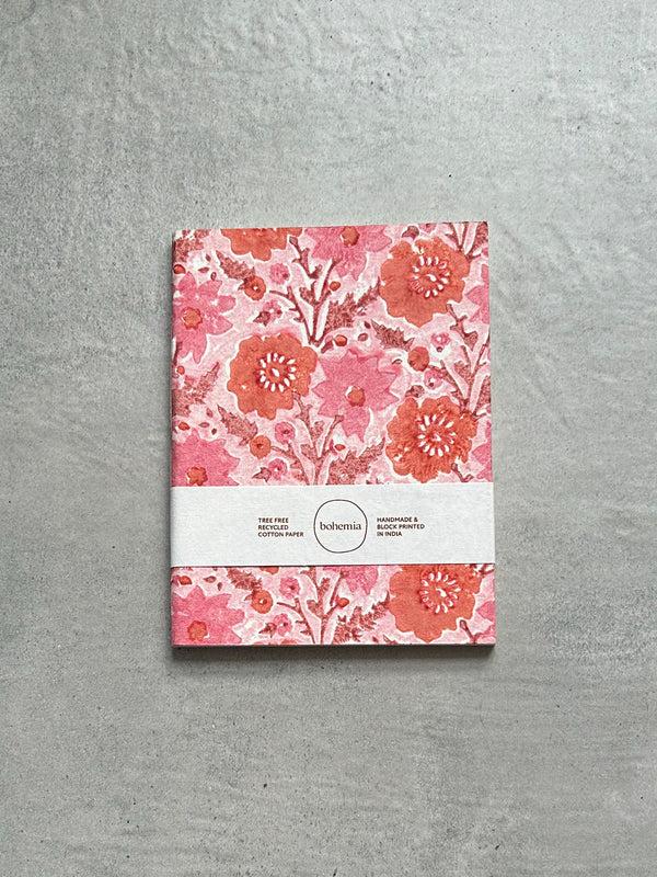 bohemia design Floribunda Notebook Vintage Pink