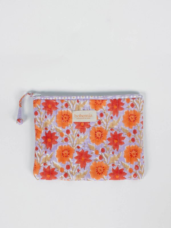bohemia design Floribunda Zip Pouch Lilac
