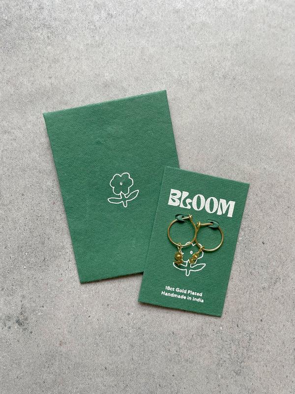 Bohemia Design Gold Daisy Hoop Earrings