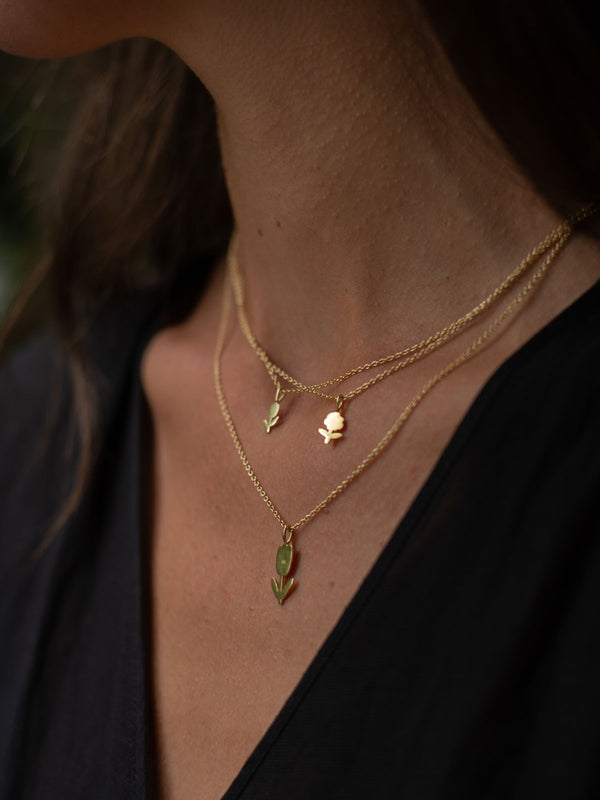 bohemia design Gold Daisy Necklace