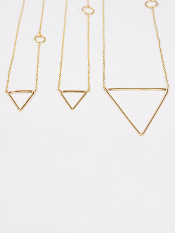 bohemia design Gold Pyramid Necklaces