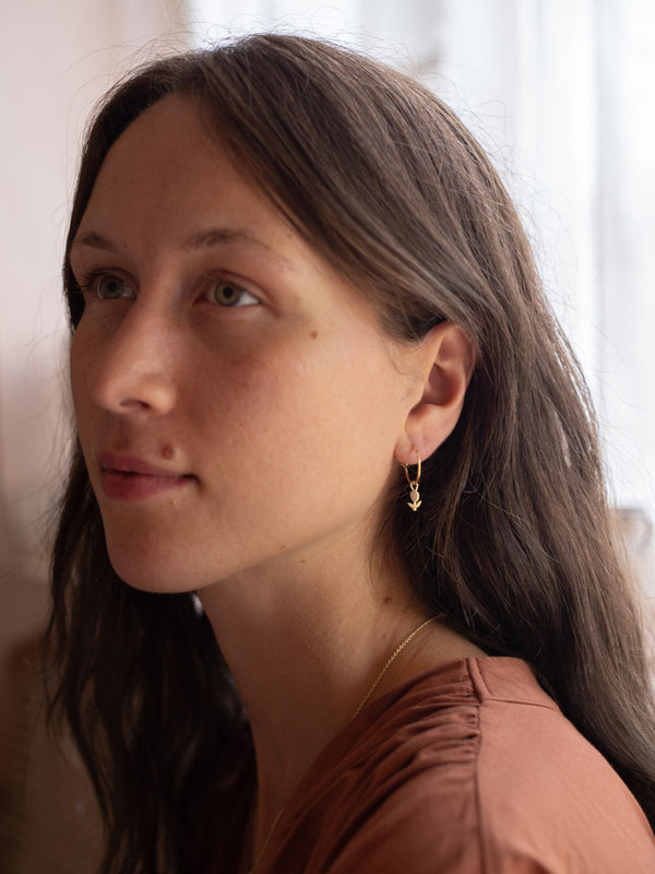 Bohemia Design Gold Tulip Hoop Earrings