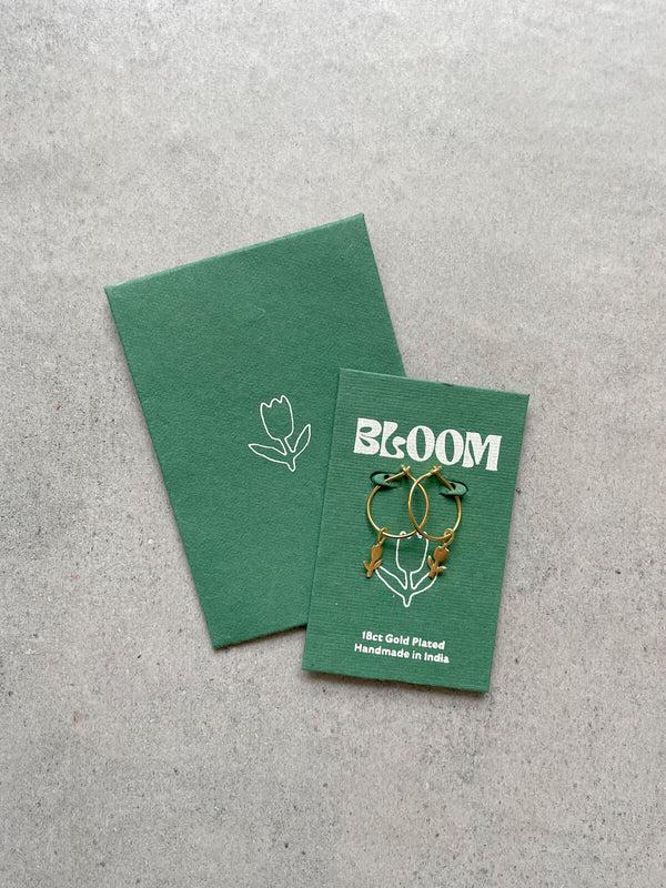 Bohemia Design Gold Tulip Hoop Earrings