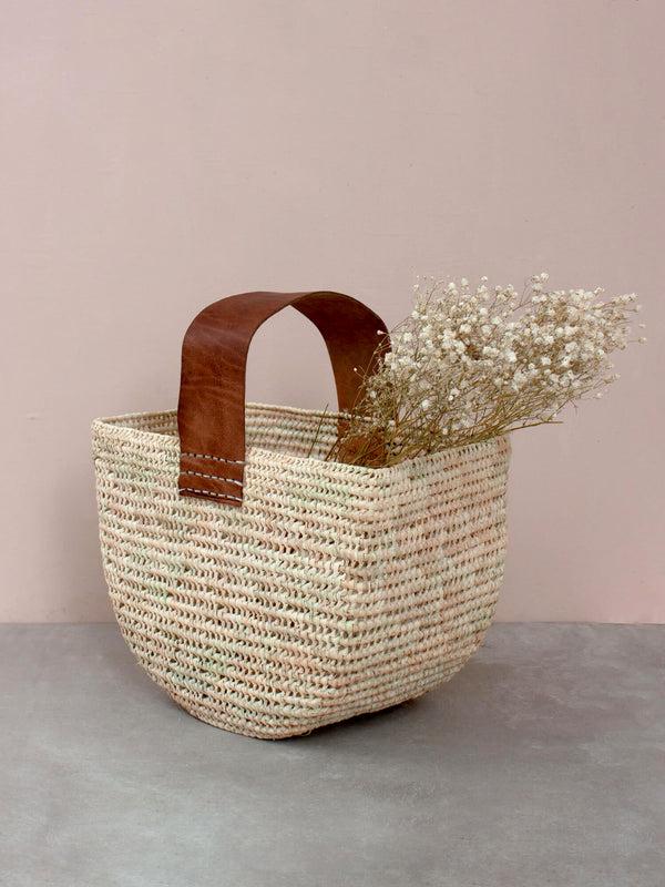 bohemia design Half Moon Forage Basket Tan