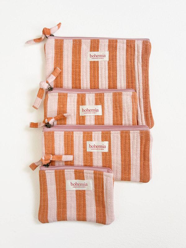 Bohemia Design Jaipur Stripe Large Pouch Pink City