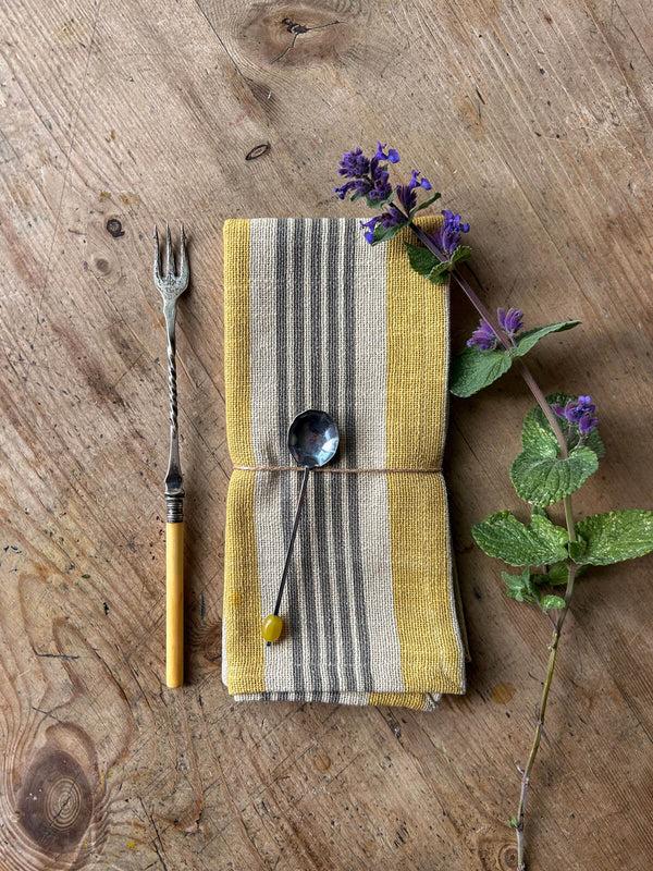 Bohemia Design Jaipur Stripe Napkin India Yellow