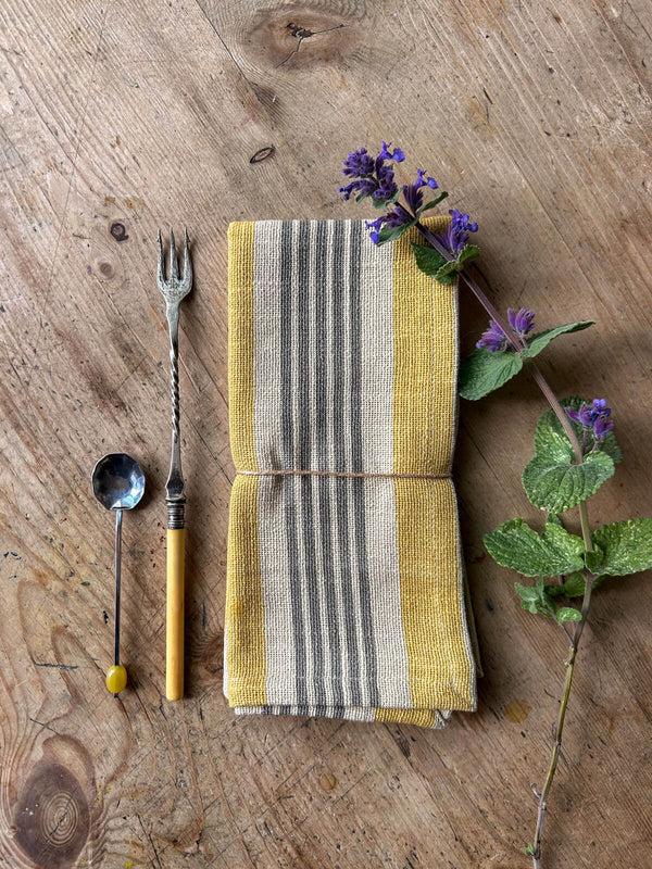 Bohemia Design Jaipur Stripe Napkin India Yellow
