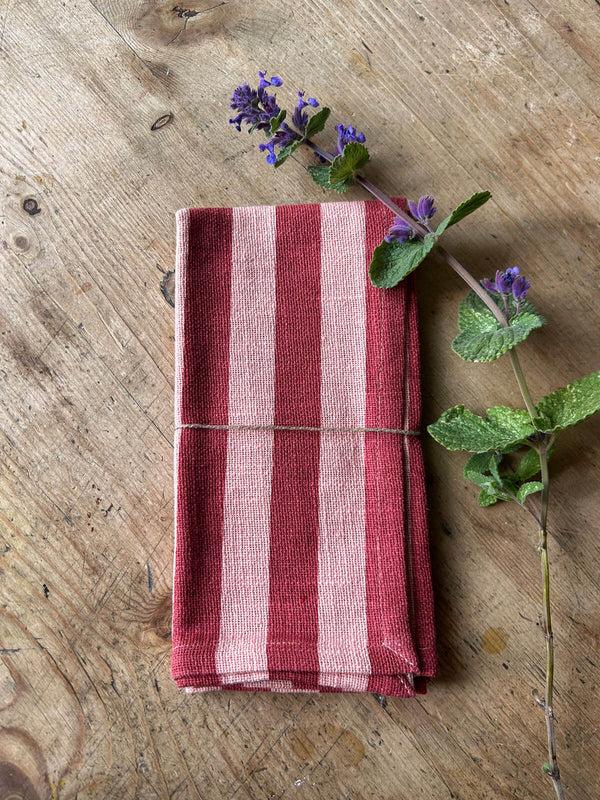 Bohemia Design Jaipur Stripe Napkin Pomegranate