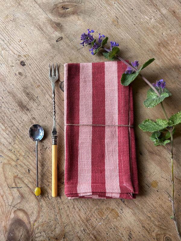 Bohemia Design Jaipur Stripe Napkin Pomegranate