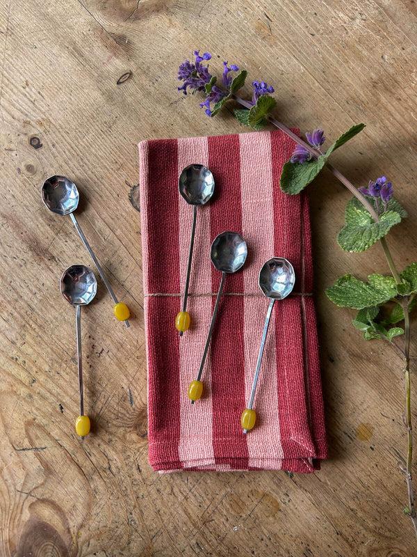 bohemia design Jaipur Stripe Napkin Pomegranate