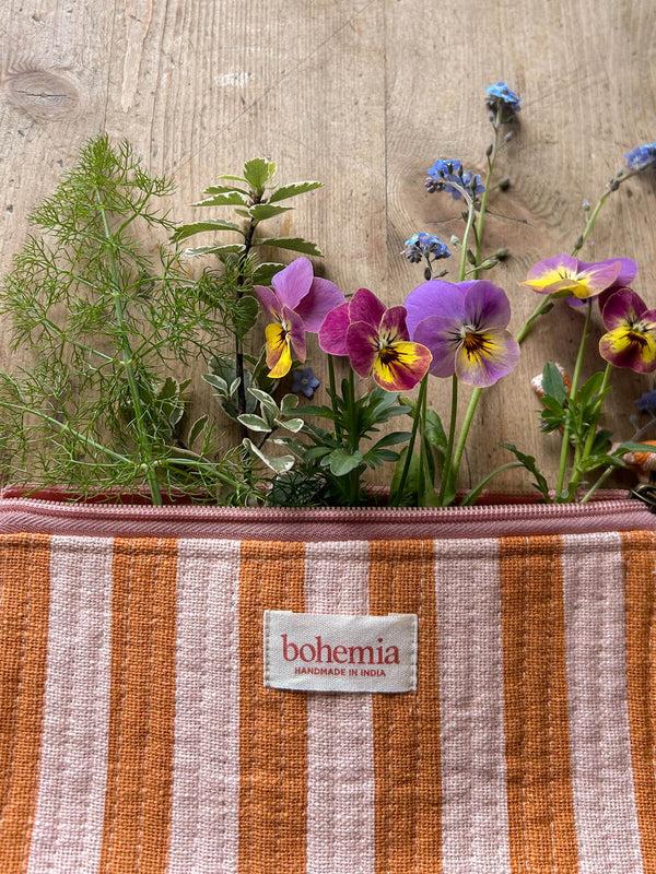 Bohemia Design Jaipur Stripe Pencil Case Pink City