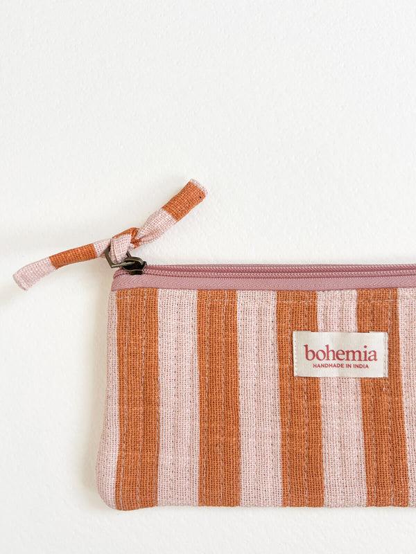 Bohemia Design Jaipur Stripe Pencil Case Pink City
