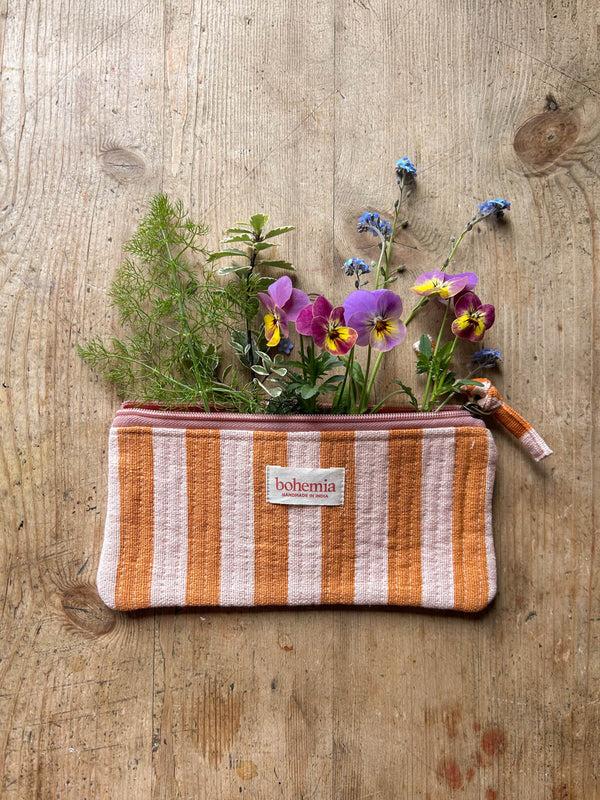bohemia design Jaipur Stripe Pencil Case Pink City