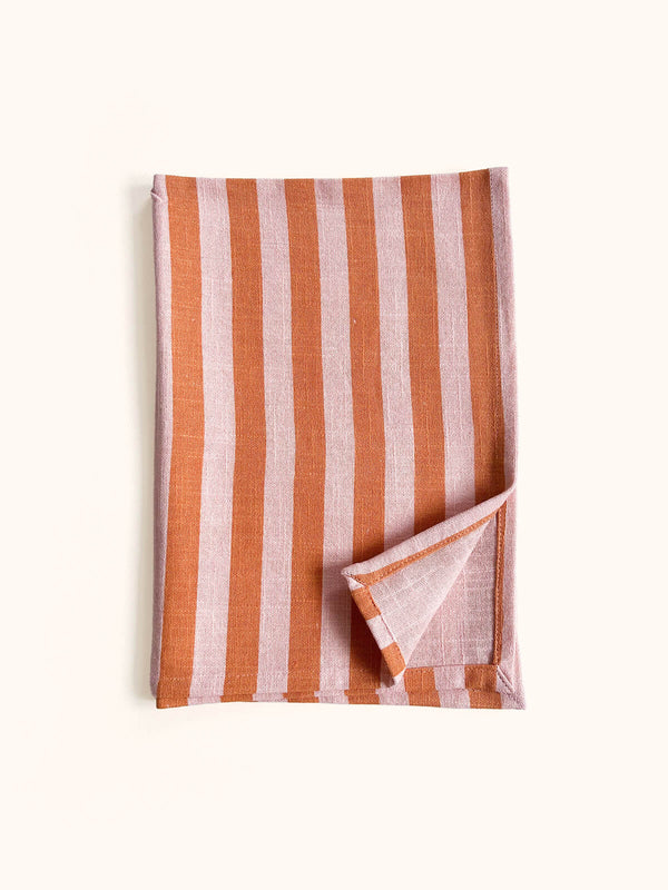Bohemia Design Jaipur Stripe Tea Towel Pink City