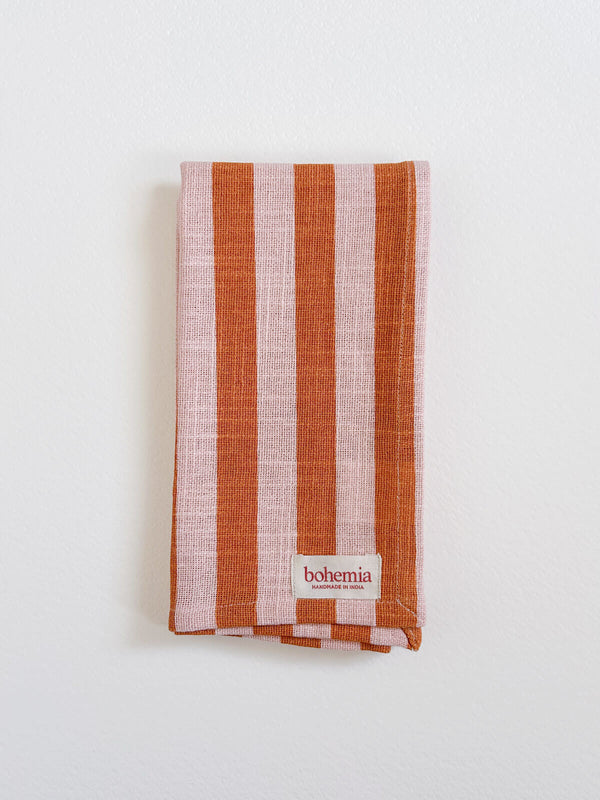 Bohemia Design Jaipur Stripe Tea Towel Pink City