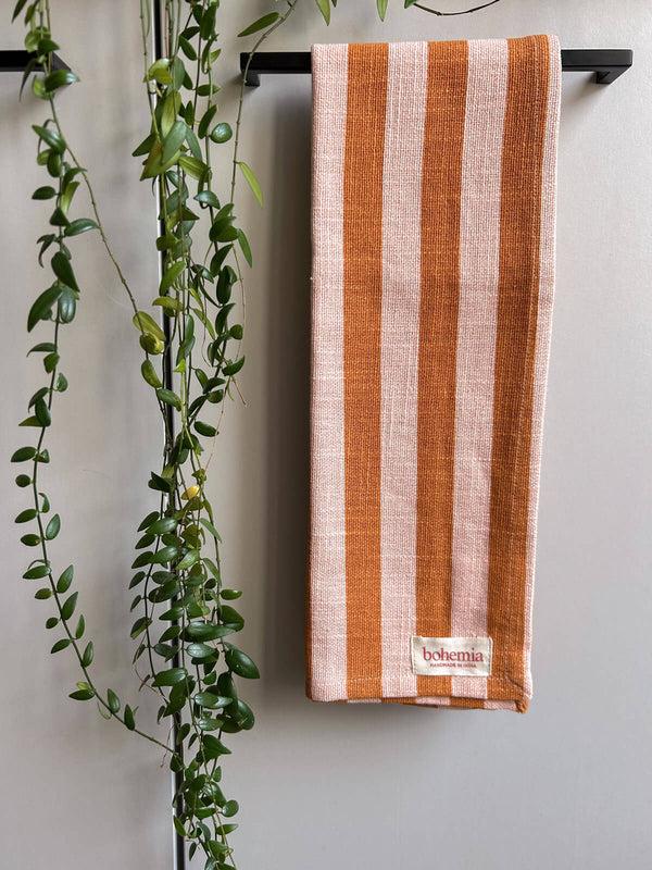 bohemia design Jaipur Stripe Tea Towel Pink City