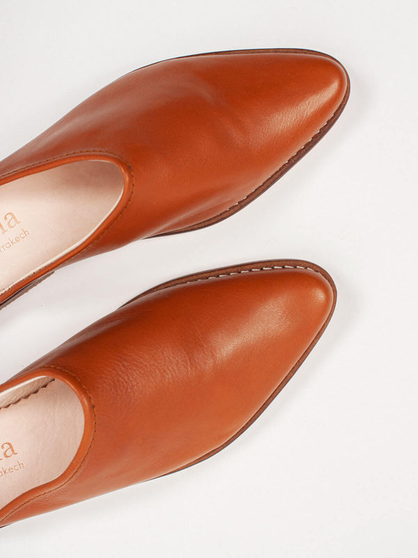 Bohemia Design Leather Mules Tan