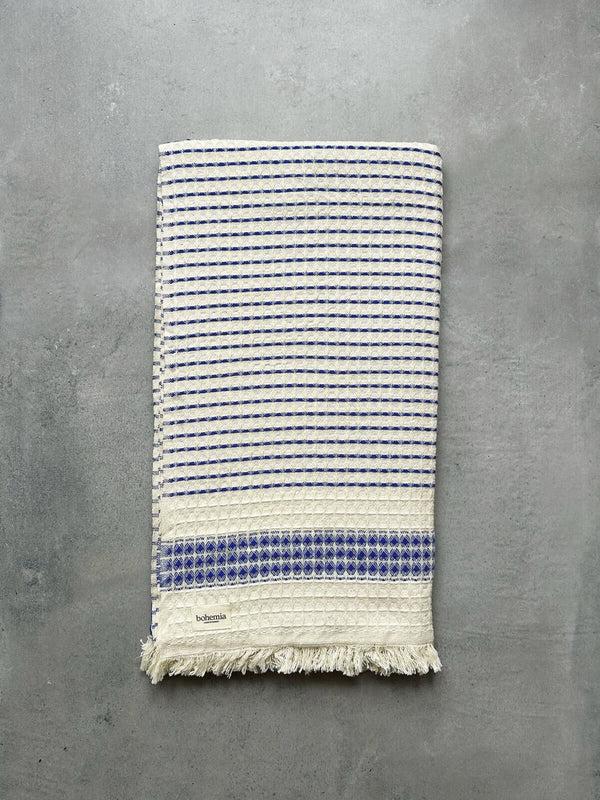 bohemia design Milos Check Hammam Towel Blue