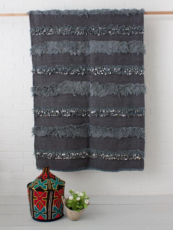 bohemia design Moroccan Handira Blanket No. 127
