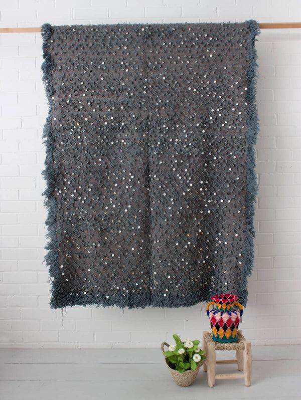 bohemia design Moroccan Handira Blanket No. 128