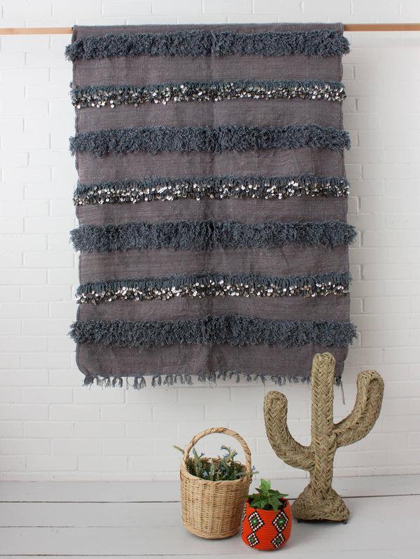 bohemia design Moroccan Handira Blanket No. 136
