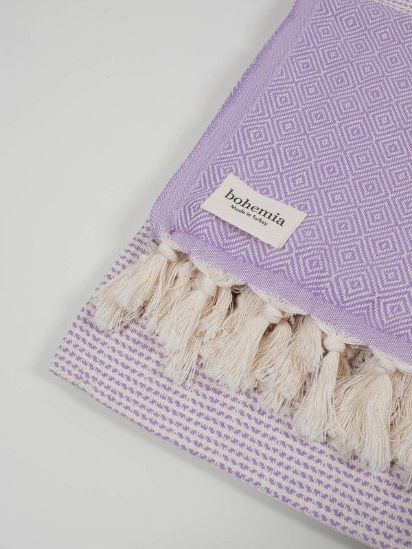 Bohemia Design Nordic Dot Hammam Towel Lilac