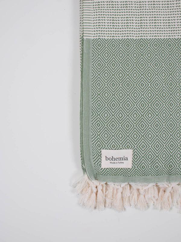 Bohemia Design Nordic Dot Hammam Towel Olive