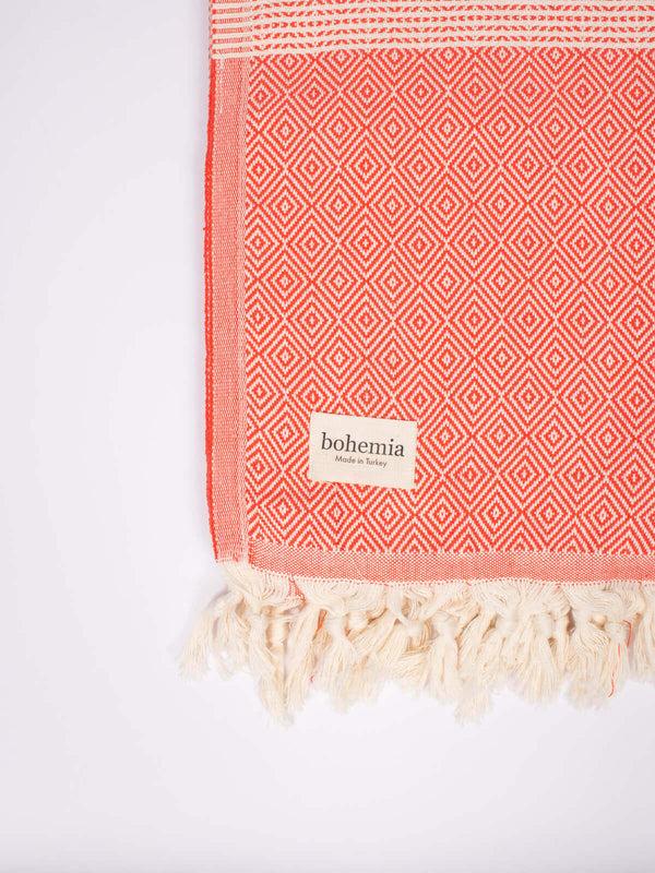 Bohemia Design Nordic Dot Hammam Towel Orange