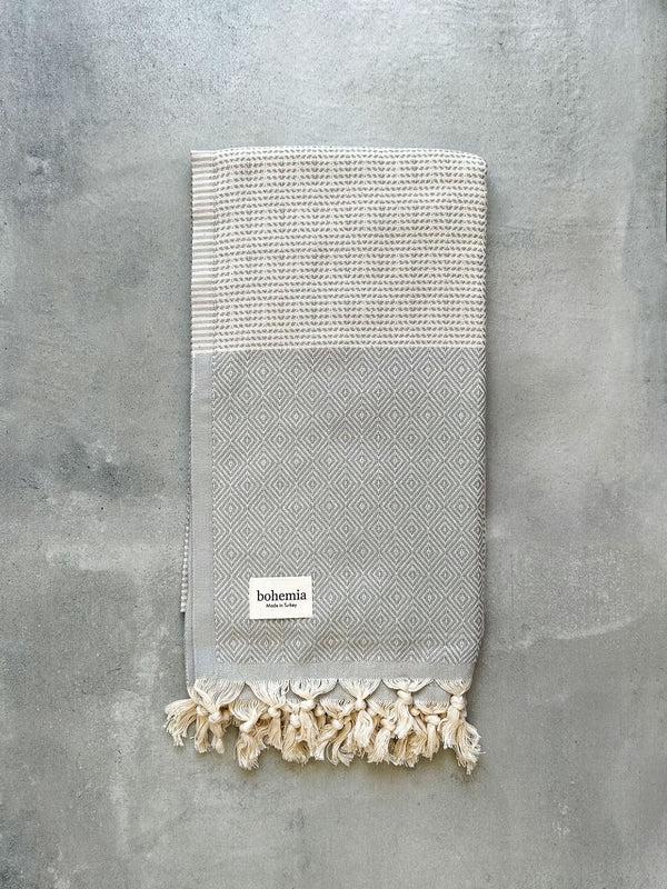 bohemia design Nordic Dot Hammam Towel Pearl Grey