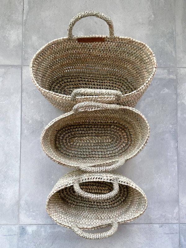 Bohemia Design Oval Open Weave Nesting Baskets