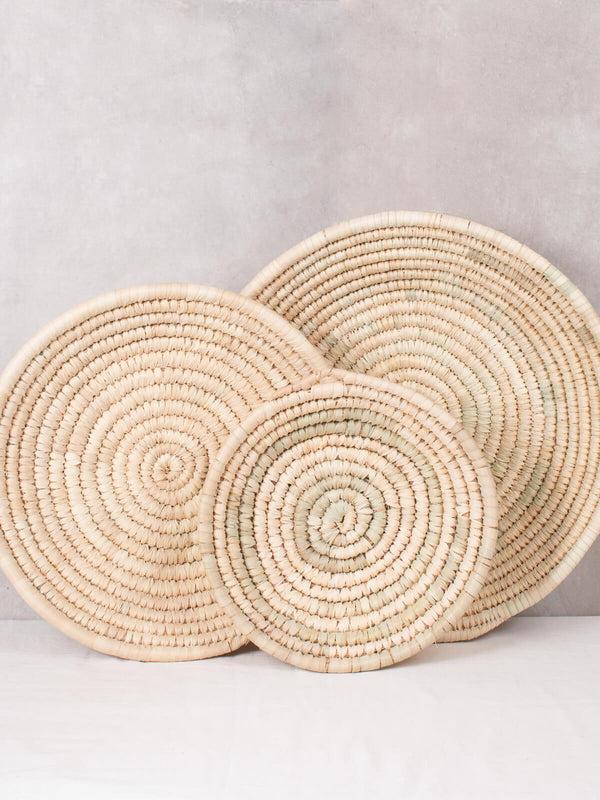 Bohemia Design Palm Leaf Woven Plates
