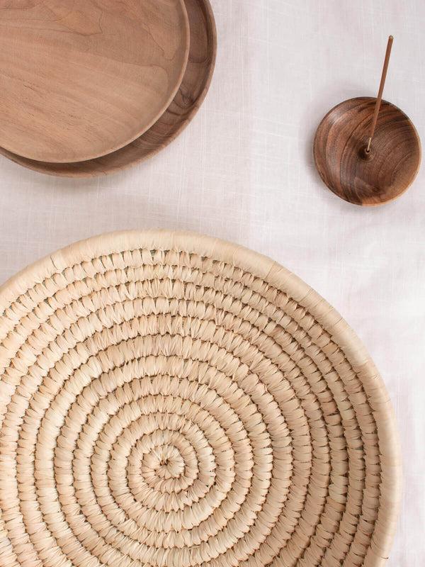 bohemia design Palm Leaf Woven Plates
