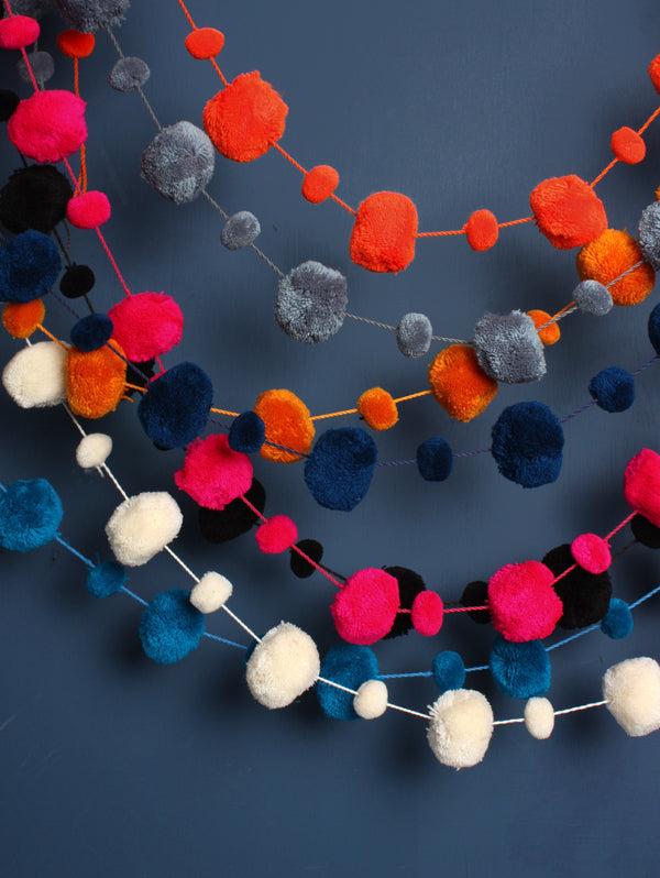 Bohemia Design Pom Pom Garland Acid Yellow