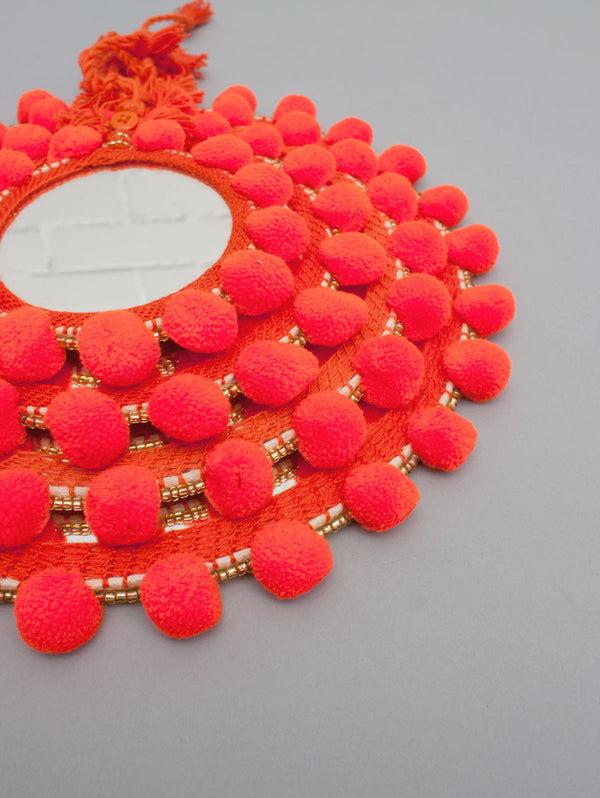 Bohemia Design Pom Pom Mirrors Orange
