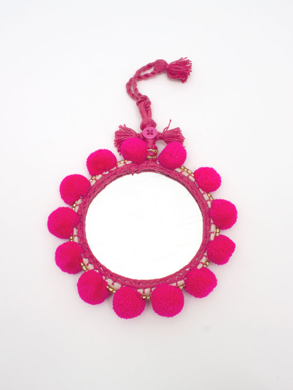 Bohemia Design Pom Pom Mirrors Pink