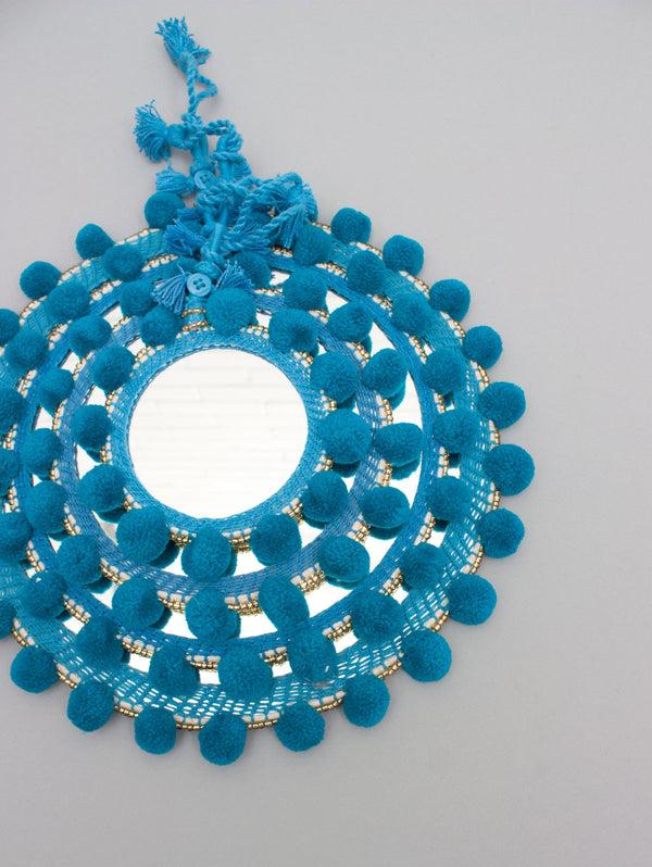 Bohemia Design Pom Pom Mirrors Teal