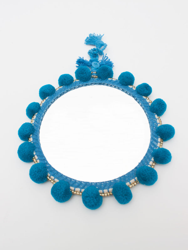 Bohemia Design Pom Pom Mirrors Teal