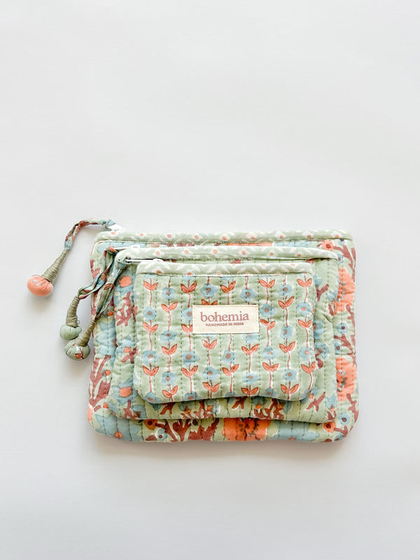 Bohemia Design Posie Zip Pouch Duck Egg