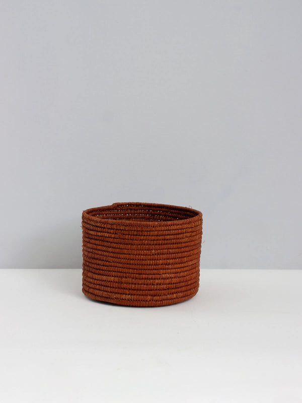 Bohemia Design Raffia Storage Pots Tobacco