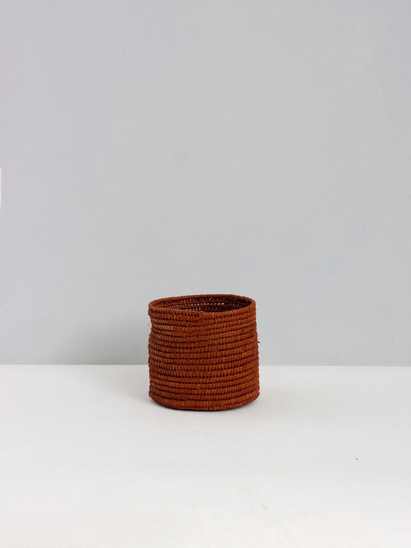 Bohemia Design Raffia Storage Pots Tobacco